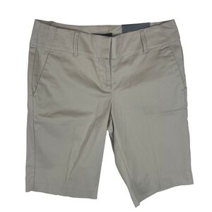 Ann Taylor Modern Fit Boardwalk Shorts Beige Size 2 Linen Blend Casual 29W